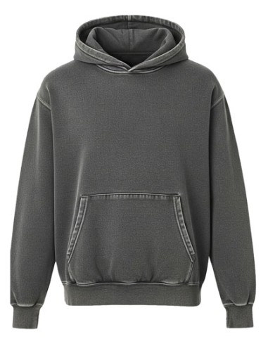 STR-SW200V-Unisex Vintage Organic Cotton Hooded Sweatshirt